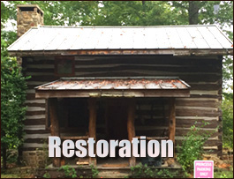 Historic Log Cabin Restoration  Scranton, North Carolina